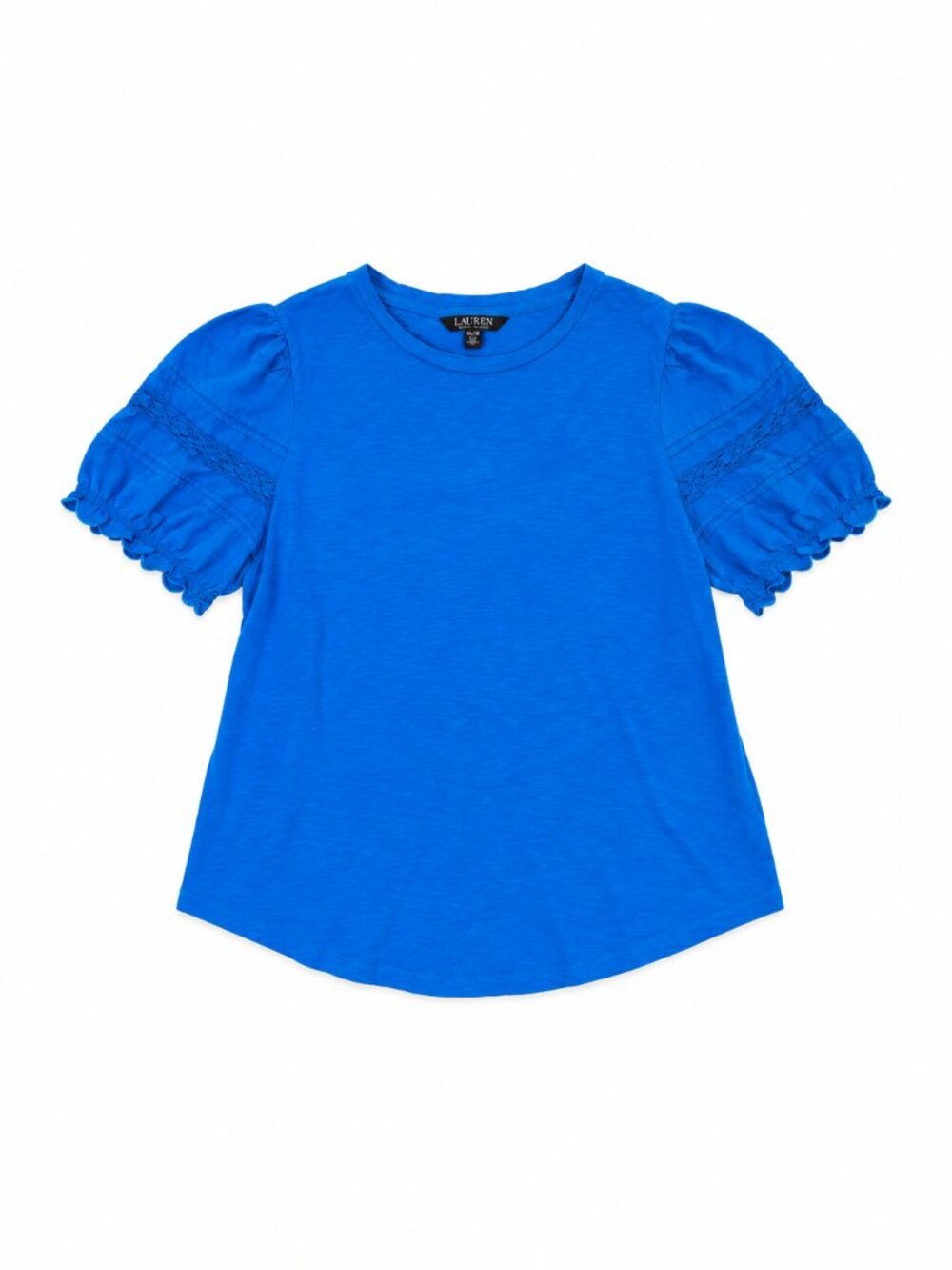 Lauren Ralph Lauren Puff Sleeve 100% Cotton Top Women’s XL